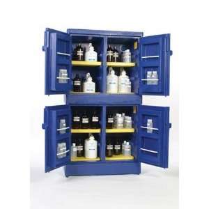 44 gal Blue Polyethylene Acids Cabinet (44 gal)  