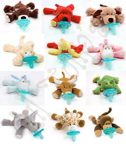 NEW WubbaNub Baby Infant Pacifier Soothie Plush  
