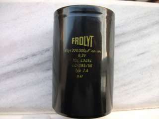 NOS FROLYT 220000uf 6.3V CAPACITOR FOR AUDIO   