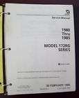 Cessna 1980 Thru 1985 172RG Original Service Manual