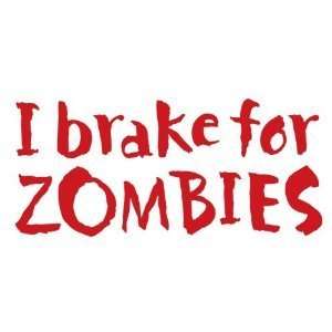   Zombies   6 RED Vinyl Decal Window Sticker by Ikon Sign Automotive