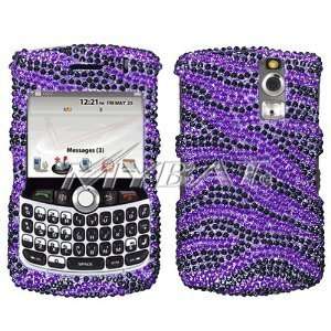  Sparkling Purple with Black Zebra Animal Strip Full Diamond 