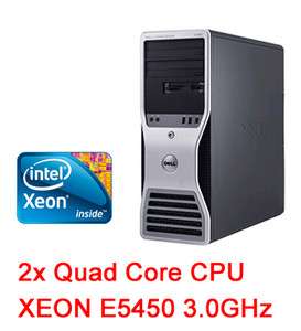 Dell Precision T5400 Workstation 2x QC XEON E5450/4G/New500/DVDRW 