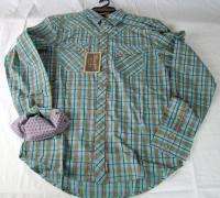 Mens Wrangler Retro Plaid long sleeve shirt NWT $55 retail any size 