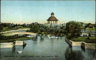 Charleston SC Sunken Gardens c1910 Postcard  