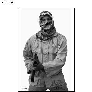 TERRORIST TARGET LARGE PAPER POSTER 23X35   25 TARGETS  