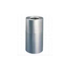  Rubbermaid Hammered Silver Aluminum Trash Receptacle 