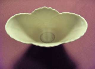Vintage Lenox China Ivory Gold Rim Fan Vase  