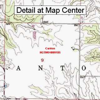  USGS Topographic Quadrangle Map   Canton, Missouri (Folded 