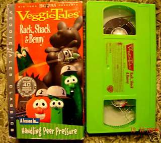 VeggieTales Rack, Shack, and Benny VHS~UNBEATABLE S/H $  