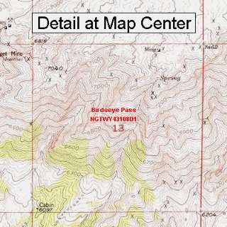   Map   Birdseye Pass, Wyoming (Folded/Waterproof)