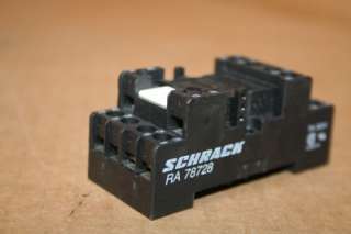 Schrack Relay Socket RA 78728, LOT of 3, #17244  