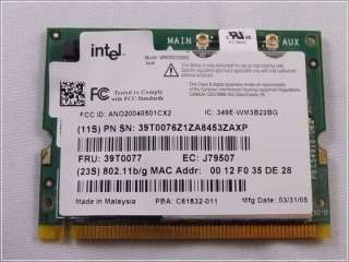 IBM B G WiFi Card T30 T40 T41 T42 T43 R52 X40 X41  