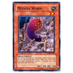   Medusa Worm / Single YuGiOh Card in Protective Sleeve Toys & Games