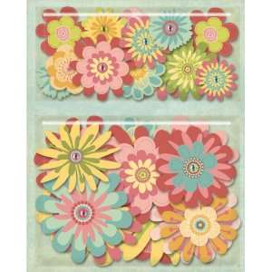   K&Company Wild Raspberry Floral Accents Arts, Crafts & Sewing