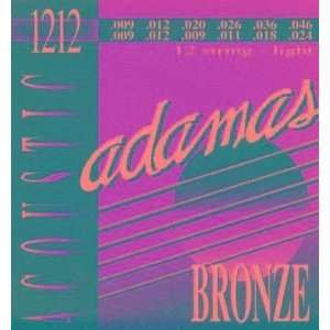  Adamas Acoustic Gutar Strings Bronze 12 Str 9 46 Musical 