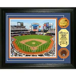 New York Mets Citi Field 24KT Gold & Infield Dirt Coin Photo Mint by 