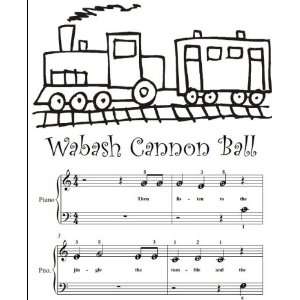  Wabash Cannon Ball Beginner Tots Piano Sheet Music 