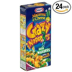   & Cheese Crazy Noodle Green Wigglers, 5.5 Ounce Boxes (Pack of 24