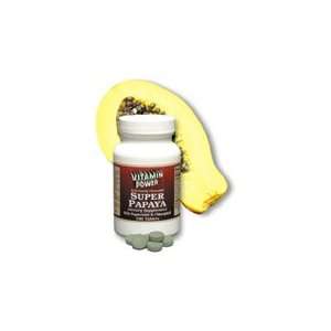  Super Papaya Enzyme 250 Chewable Tablets per Bottle (6 