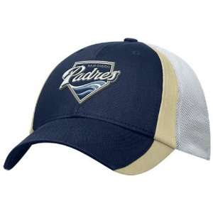  Nike San Diego Padres Navy Blue Mesh Swoosh Flex Fit Hat 