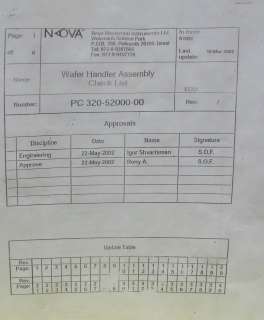 Nova 300mm Wafer Handler PC 320 52000 00 / 3920 00235  