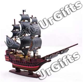 4D Puzzle 3D Model Pirates Pirate Ship Boat of Red King  