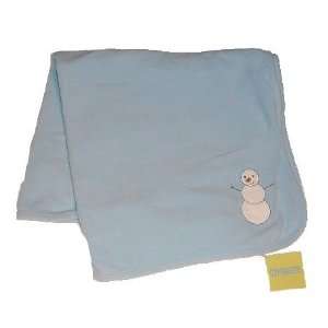  Gymboree Snowman Fleece Baby Blanket 