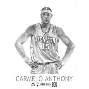  Carmelo Anthony Denver Nuggets 5x7 Unframed Print Sports 