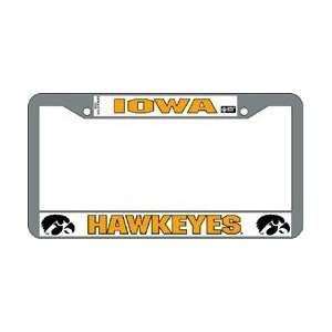  Iowa Hawkeyes Chrome License Plate Frame Sports 