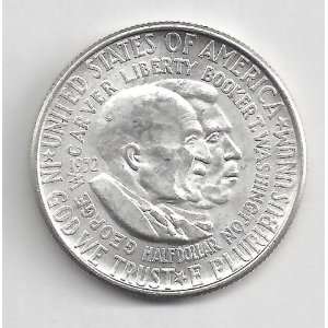   Carver & Washington Commemorative Silver Half Dollar 