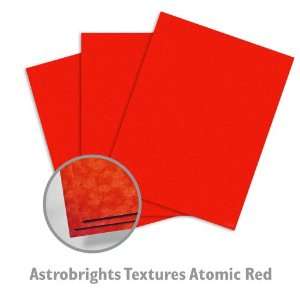  Astrobrights Textures Atomic Red Paper   100/Package 