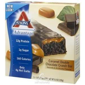  Atkins Advantage Caramel Bar Double Chocolate Crunch 5 bar 