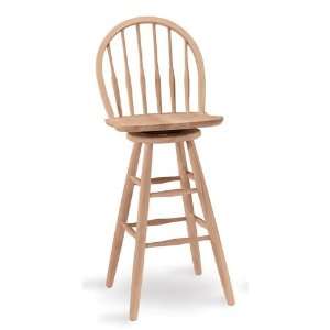  Whitewood Windsor swivel stool   spindleback   30 SH 