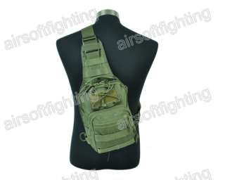 1000D Molle Tactical Utility 3 Ways Should Sling Pouch Backpack Olive 
