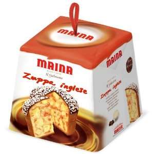 Maina Zuppa Inglese Panettone   1 Pound 10 Ounce  Grocery 