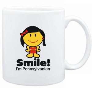  Mug White  Smile I am Pennsylvanian   Woman  Usa States 