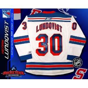 Henrik Lundqvist New York Rangers White Reebok Premier Jersey   NHL 