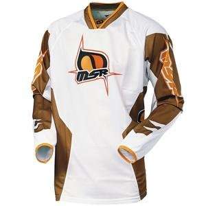  MSR Racing Max Air Jersey   Large/White/Brown Automotive