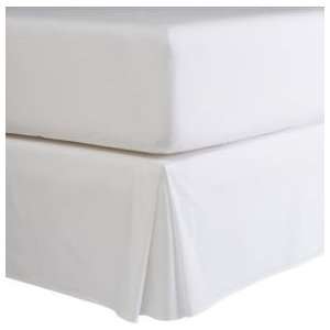  Wrinkle Free Solid White QUEEN Size Pleated Tailored Bed Skirt 