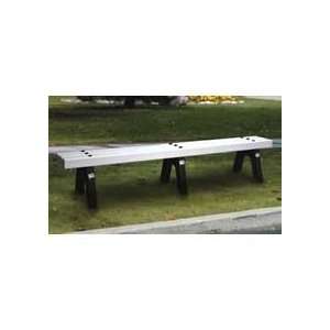   Feet Without Back Sports Bench   White Patio, Lawn & Garden