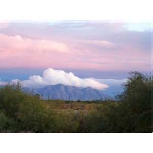  Mountain Pink Cloud Sunset   Picacho, Arizona, United 