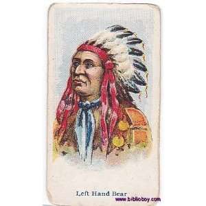  Rare 1910 Left Hand Bear American Caramel Co Trade Card 