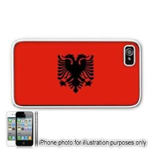   Albanian Flag Apple Iphone 4 4s Case Cover White 