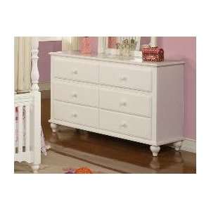  White Finished Youth Bedroom Dresser