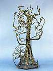 18 Black Wire Tree w/ Clinging Moss for Hanging Hallow