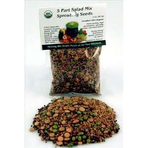 Part Salad Sprout Seed Mix  2 Oz  Organic Sprouting Seeds Radish 