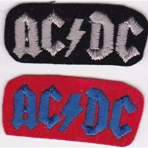  AC/DC Rock Music Patch Set of 2 