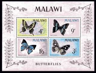 Malawi 40a MNH Butterflies African Danaine x4758  