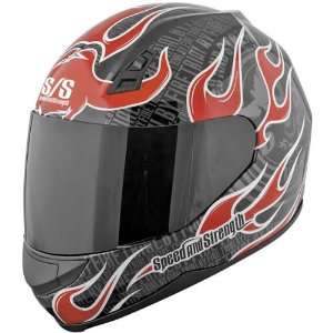 Speed and Strength SS700 Trail By Fire Red Helmet   Color  red   Size 